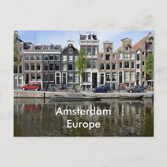 Carte Postale Amsterdam Europe Voyage Tourisme Ajouter (Devant)