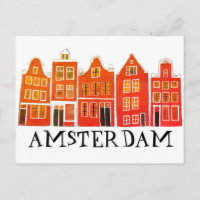 Amsterdam Holland Canal Maisons Voyage Europe