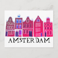 Amsterdam Holland Canal Maisons Voyage Europe