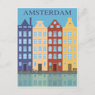 Carte Postale Amsterdam, Hollande,