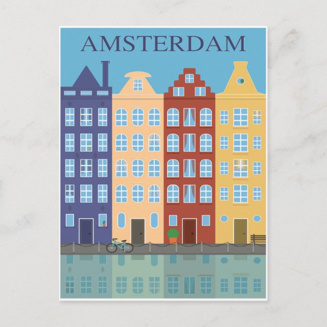 Carte Postale Amsterdam, Hollande, (Devant)