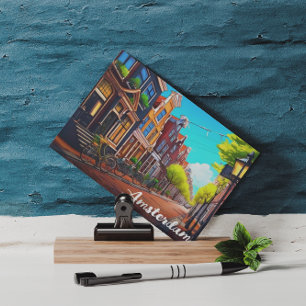 Carte Postale Amsterdam Hollande Maisons Voyage Europe