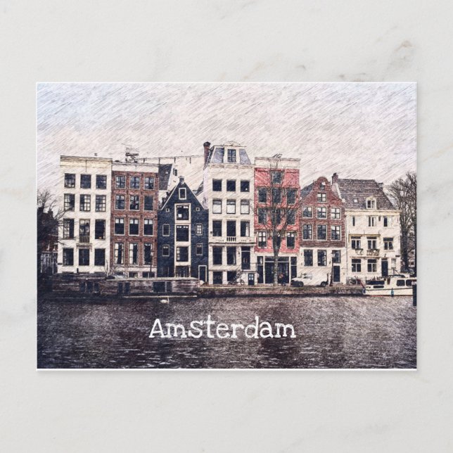 Carte postale Amsterdam House (Devant)