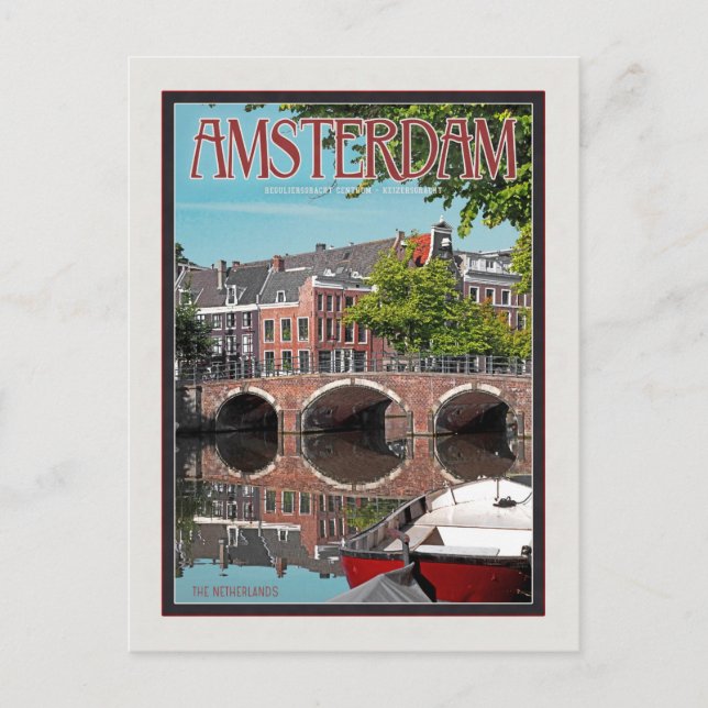 Carte Postale Amsterdam - Keizersgracht (Devant)