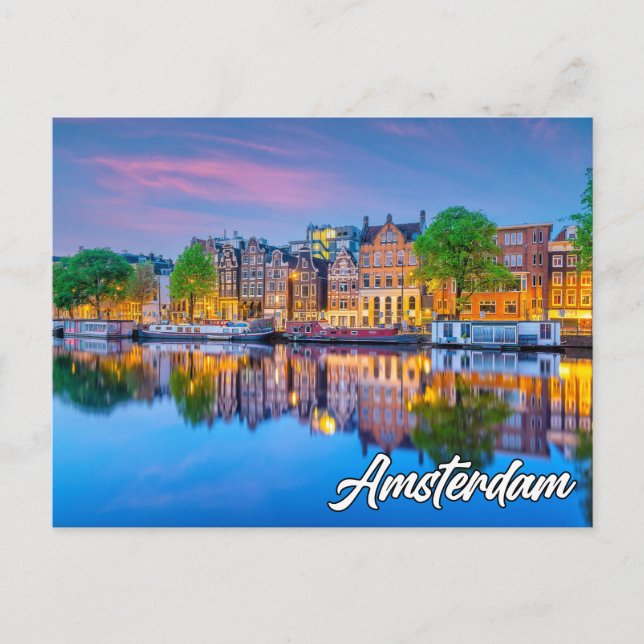 Carte Postale Amsterdam, Pays-Bas (Devant)