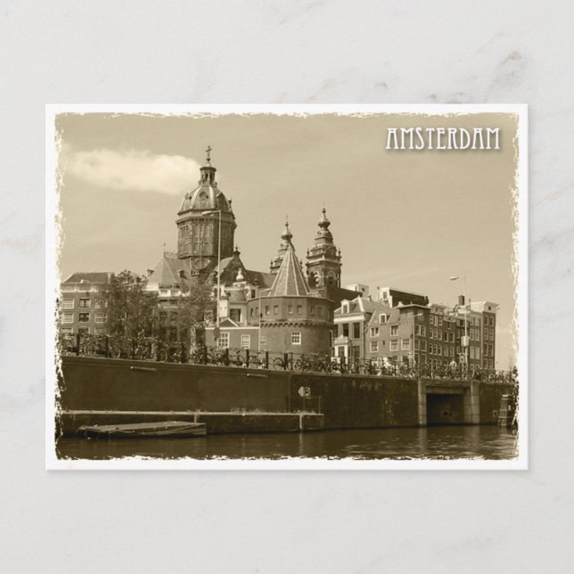 Carte Postale Amsterdam, Pays-Bas (Devant)