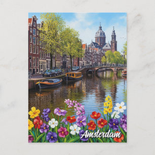 Carte Postale Amsterdam Pays-Bas