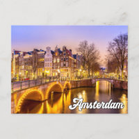 Amsterdam, Pays-Bas, En Début De Soirée