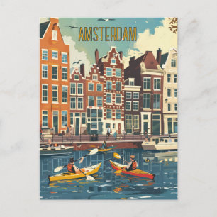 Carte Postale Amsterdam Pays-Bas Travel