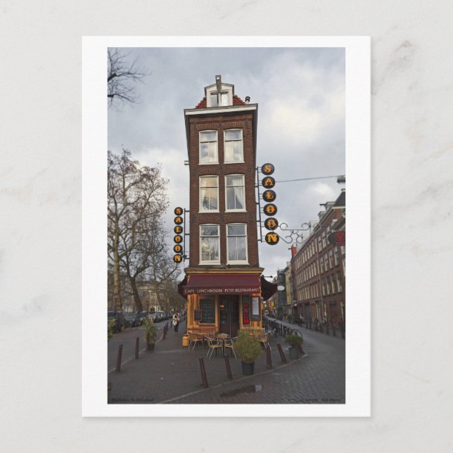 Carte Postale Amsterdam - Petit Saloon (Devant)