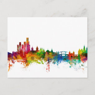 Carte Postale Amsterdam The Pays-Bas Skyline