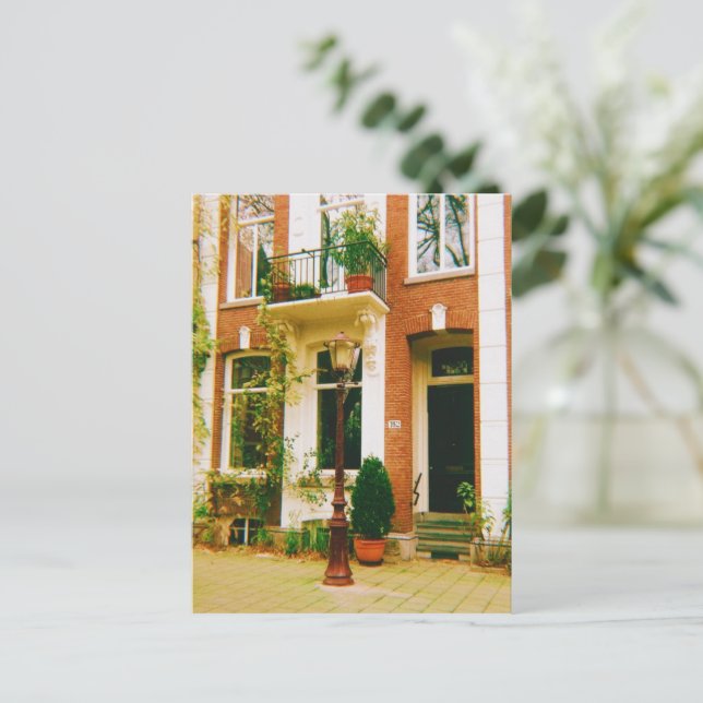 Carte Postale Amsterdam Townhouses (Debout devant)