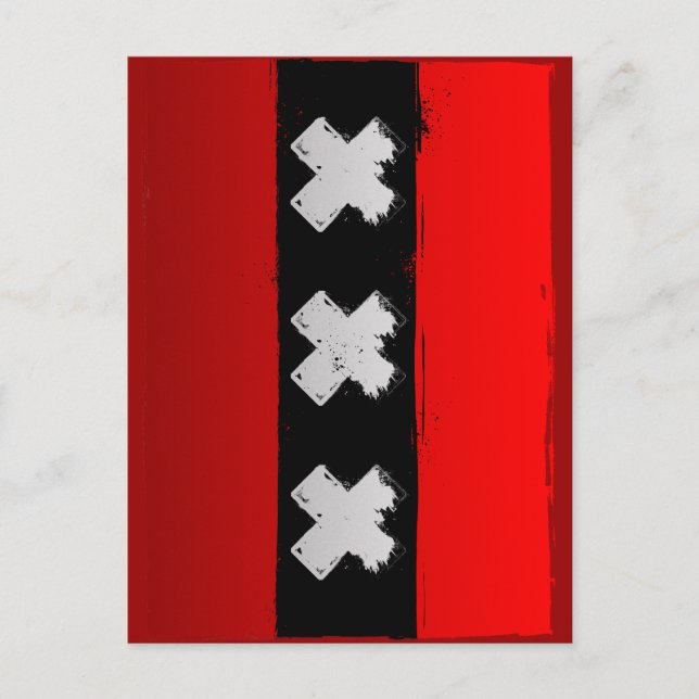 Carte Postale Amsterdam urbaine (Devant)