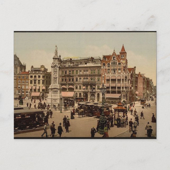 Carte Postale Amsterdam vintage Hollande Pays-Bas (Devant)