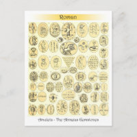 Amulets romains - Gravures des pierres précieuses 