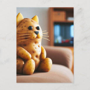 Carte Postale Amusant Canapé pomme de terre