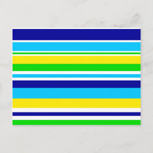 Carte Postale Amusant Été Turquoise Chaux Jaune Bleu Cadeaux
