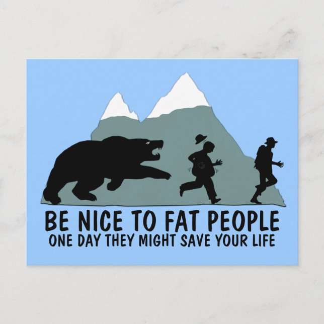 Carte Postale Amusant gros enfant (Devant)