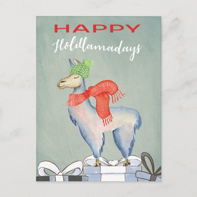 Carte Postale Amusant Humour Cute Llama vacances (Devant)