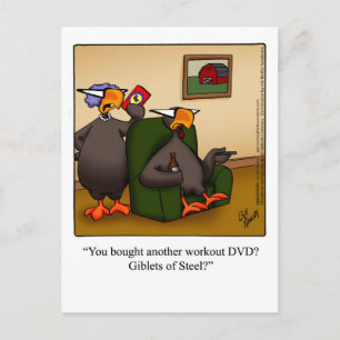Carte Postale Amusant Humour de Thanksgiving