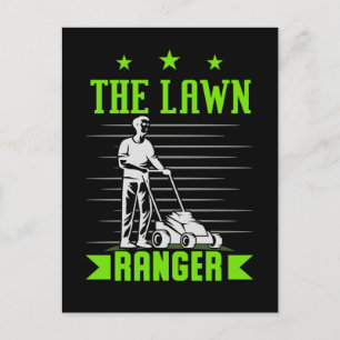 Carte Postale Amusant Humour de tonte de pelouse Landscaper Jani