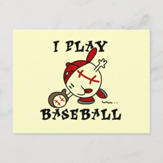 Carte Postale Amusant je joue aux t-shirts et cadeaux de basebal