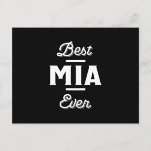 Carte Postale Amusant Meilleur Mia Jamais Cool Prénom Personnali