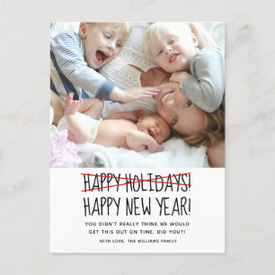 Carte Postale Amusant Moderne Joyeux Nouvel An Fêtes