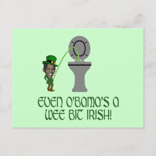 Carte Postale Amusant Obama irlandais