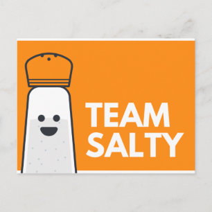 Carte Postale Amusant orange et blanc