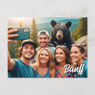 Carte Postale Amusant Parc national Banff Canada Ours noir