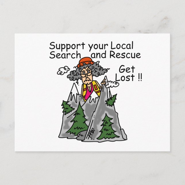 Carte Postale Amusant se perdre (Devant)