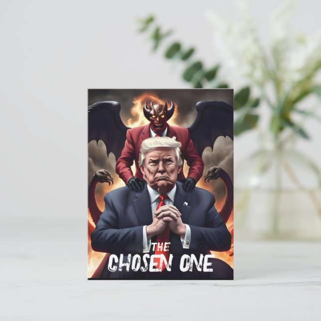 Carte Postale Amusant Trump Antichrist choisi un (Debout devant)