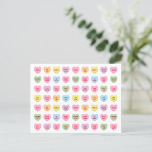 Carte Postale Amusante fille mignonne conversation personnalisée