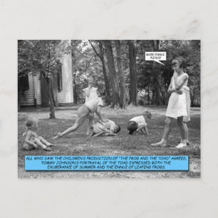 Carte postale amusante - Leapfrog