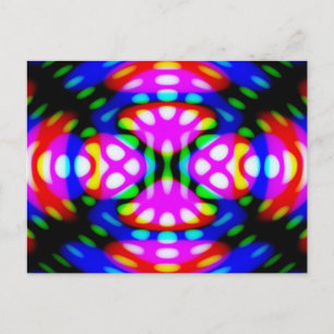Carte Postale Amusante, Lumières Psychédéliques Ne