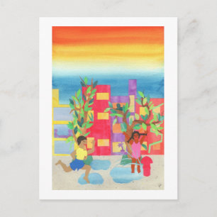 Carte Postale Amusement de rue d'été