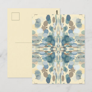 Carte Postale Amusement estival Ocean Spray Splatter Art Abstrai