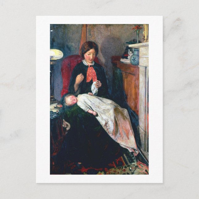 Carte Postale An English Fireside of 1854-5 (Devant)