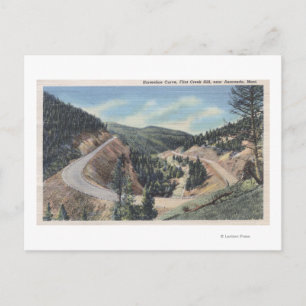 Carte Postale Anaconda, Montana - Courbe en fer à cheval