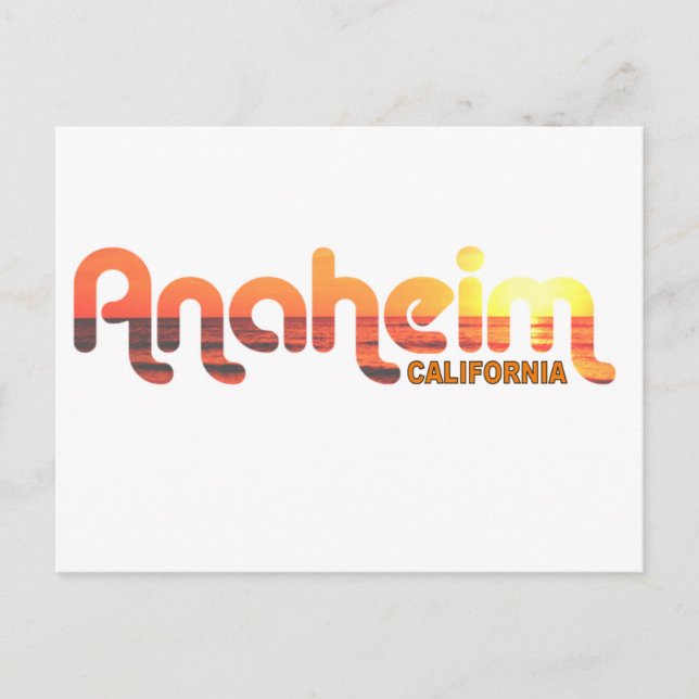 Carte Postale Anaheim, Californie (Devant)