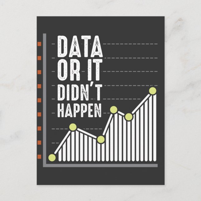 Carte Postale Analyste du comportement Nerd des données Statisti (Devant)