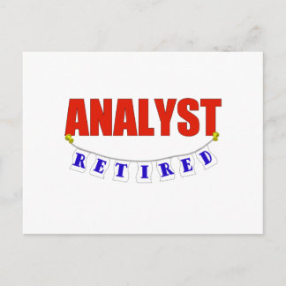 CARTE POSTALE ANALYSTE RETRAITÉ