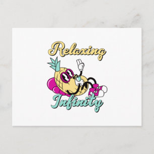 Carte Postale Ananas Infinity Détente Design Mignon
