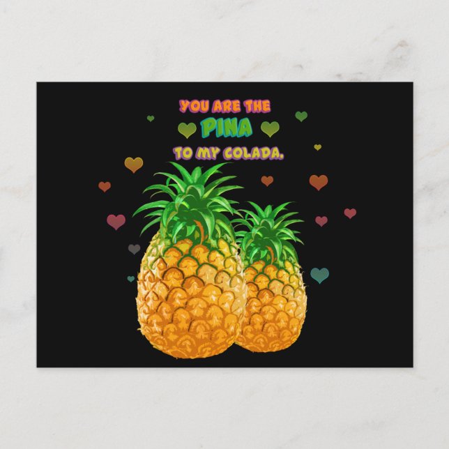 Carte Postale Ananas Pina Colada (Devant)