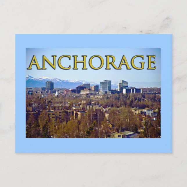 Carte Postale Anchorage, Alaska, États-Unis (Devant)