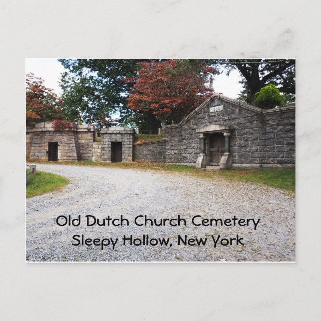 Carte Postale Ancien cimetière de l'église néerlandaise à Sleepy (Devant)