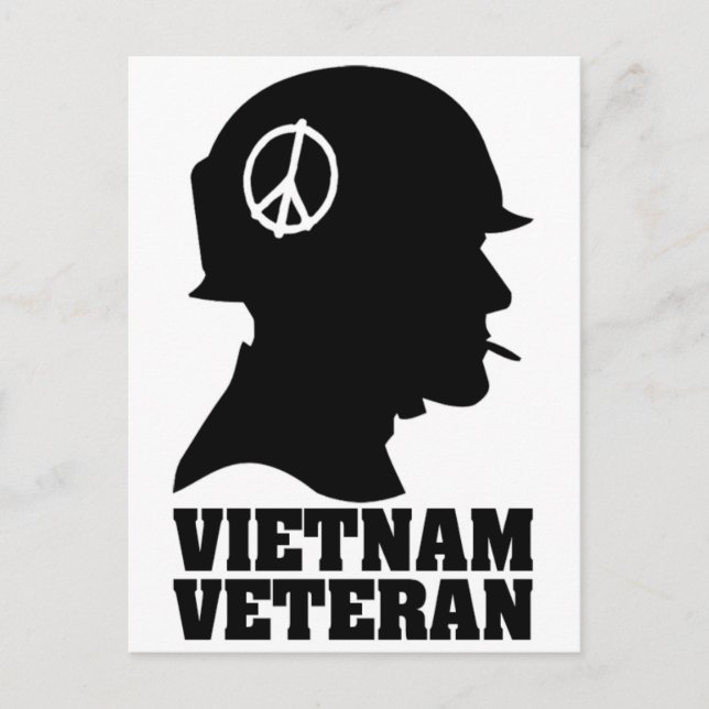 Carte Postale Ancien combattant de la guerre du Vietnam (Devant)