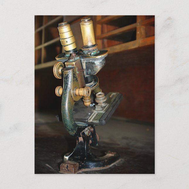 Carte Postale Ancien microscope (Devant)
