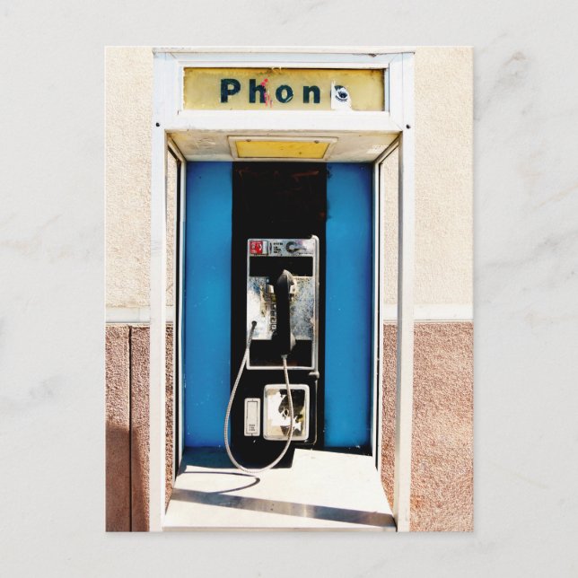 Carte Postale Ancien téléphone payant (Devant)